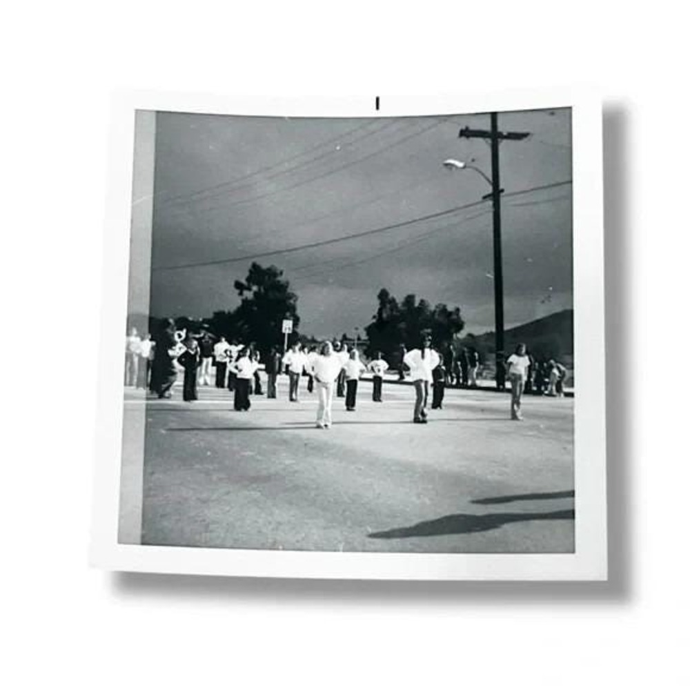 Children Marching in Parade Vintage Found Photo EBX